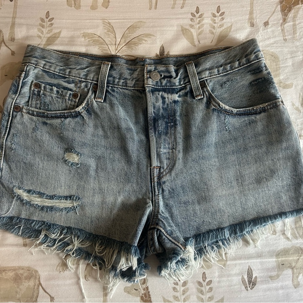 Distressed Denim Women's Shorts